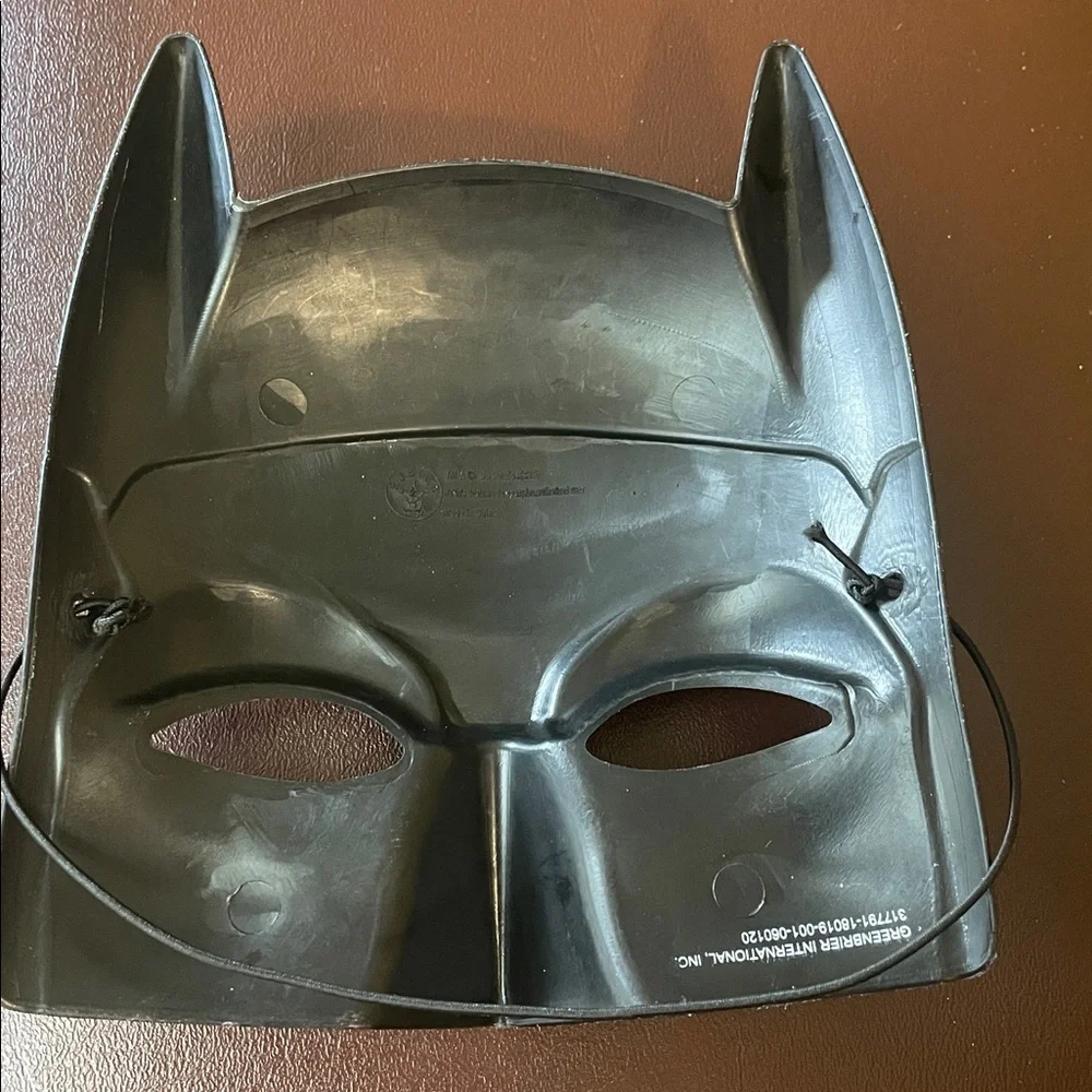 Black Batman Plastic Mask